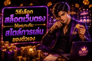 วิธีเลือกสล็อตเว็บตรงให้เหมาะกับสไตล์การเล่นของตัวเอง