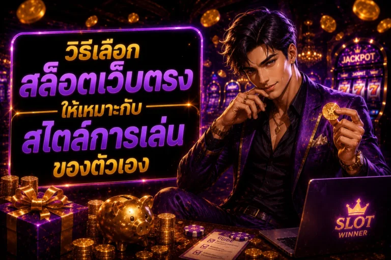 วิธีเลือกสล็อตเว็บตรงให้เหมาะกับสไตล์การเล่นของตัวเอง
