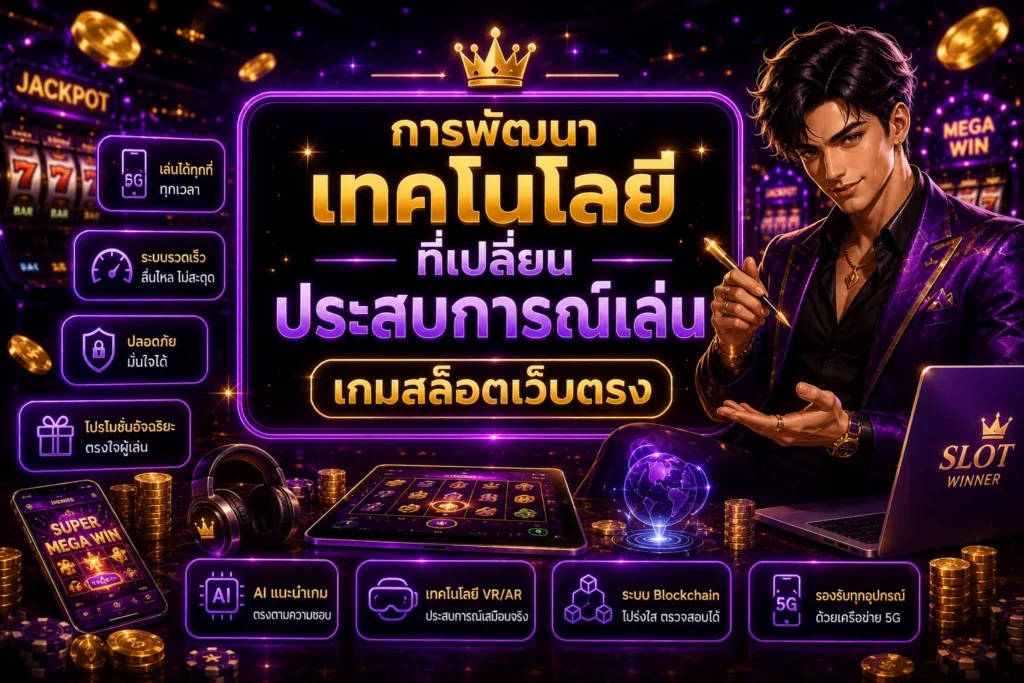 การพัฒนาเทคโนโลยีที่เปลี่ยนประสบการณ์เล่นเกมสล็อตเว็บตรง